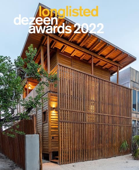 Eco‑Chic Wood 3BR Casa | Pool & Rooftop views