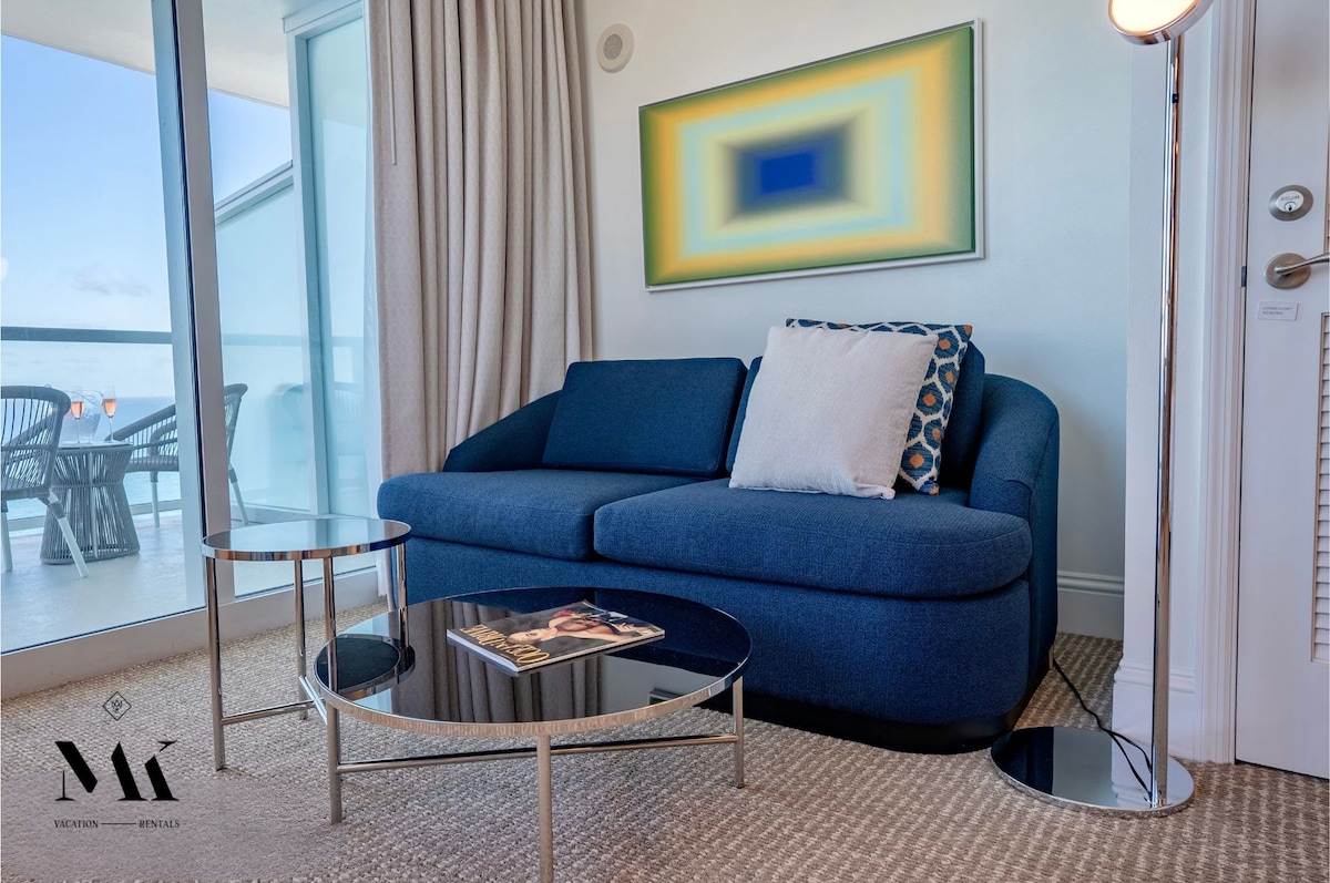 FontaineBleau|High Floor w/ Striking Beach Views