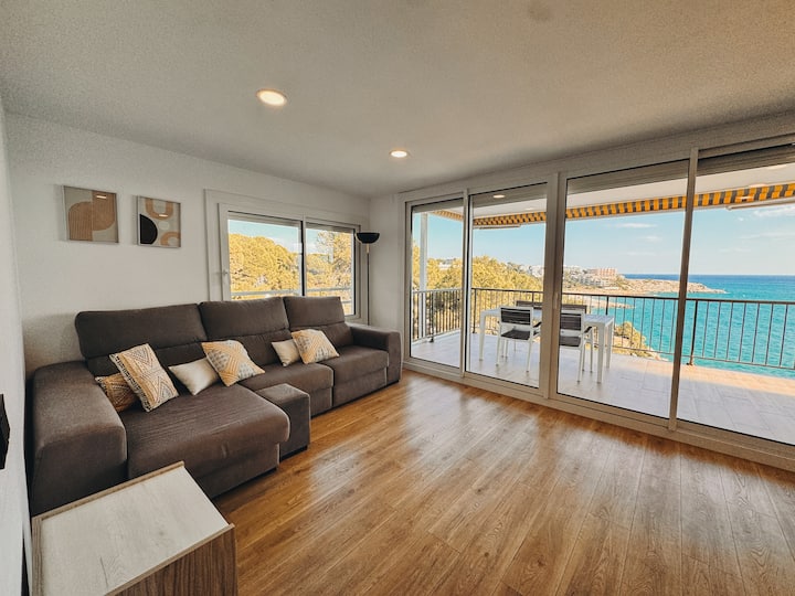 Coastal view from our apartment