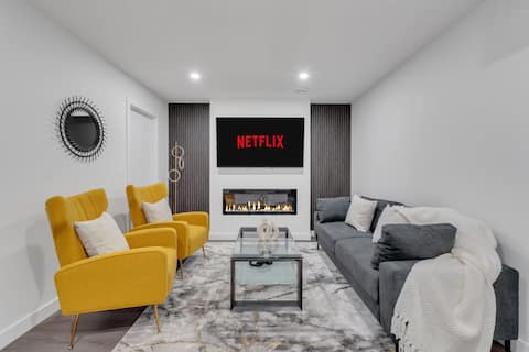 Top performing Airbnb: Charming 2-Bedroom Escape With Fireplace in Sage Hill