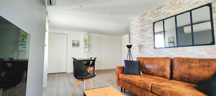 L'indus : 6 Pers, Park,clim, Check-in 24/24, Wifi - Clermont-Ferrand