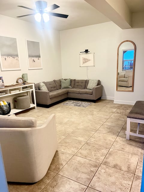 Popular Airbnb listing: Waterfront, pool, view & golf cart option! Unit 1 in Dauphin Island