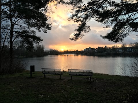 Beautiful apartment by the lake