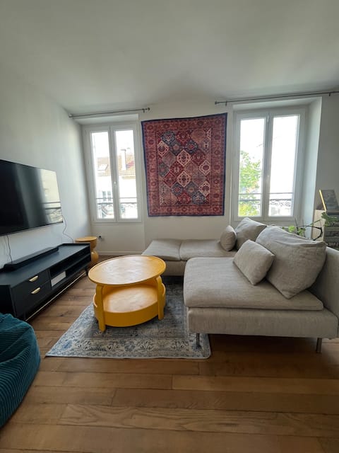 2-room apartment in the city center of Montgeron, near the station, 10 min