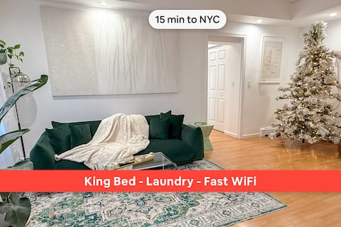 Clean Apt. Free Parking Near NYC, American Dream