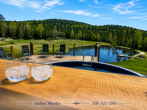Modern ADK House-Lake and Mountain View-Sleeps 16