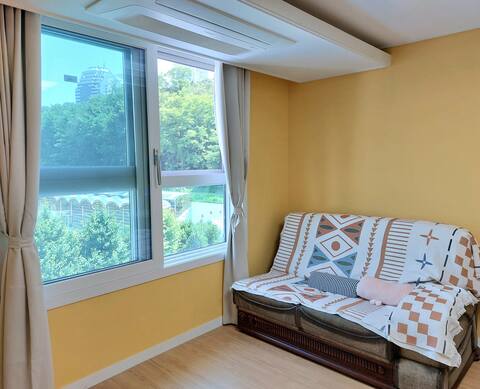 Boramae Healing House 4 New/3 rooms. 2/Free parking/Wi-Fi/TV/High-rise view/Long-term discount