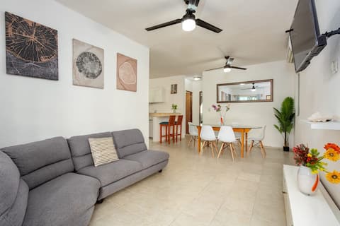 Propiedad de Airbnb exitosa: Centerapartment 7 blocks to the beach ground floor en Quintana Roo