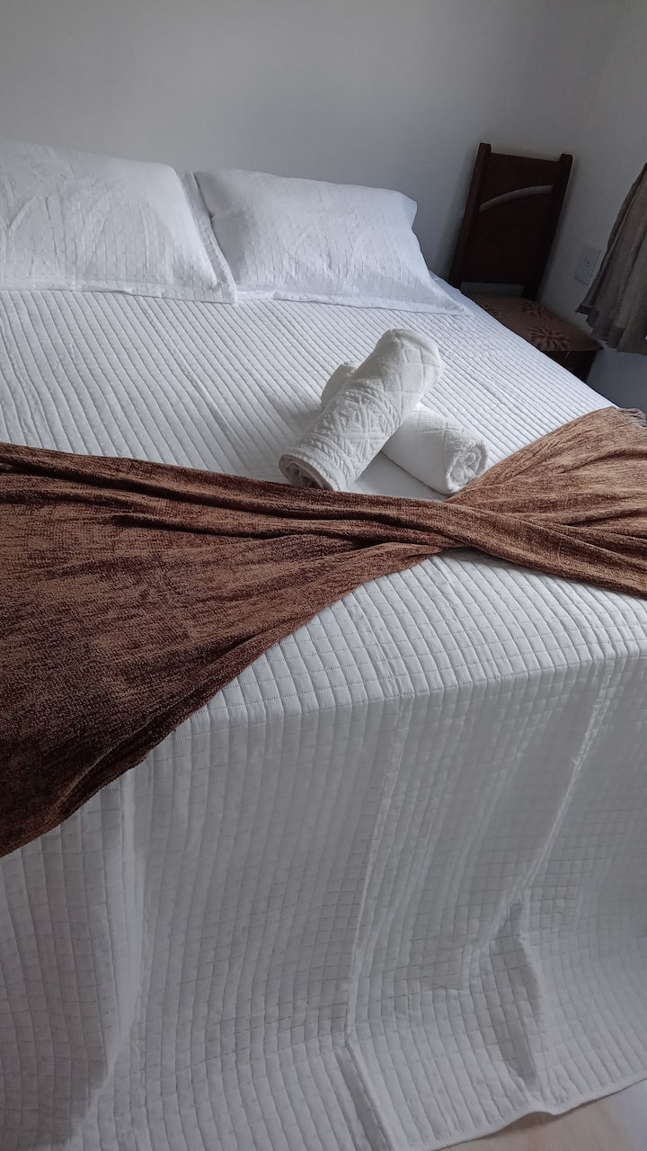 Manželská posteľ s krásnym výhľadom.