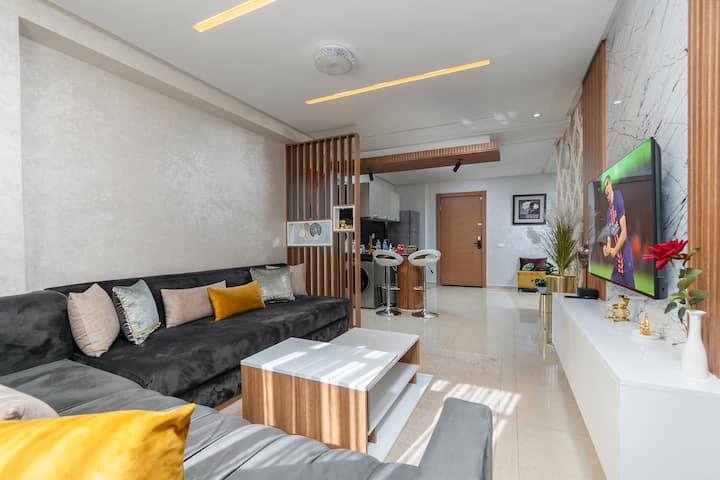 Design Chic Et Luxueux: Vue Piscine+ Fibre Optique - Agadir