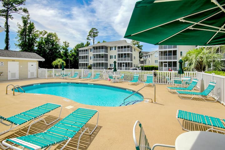 2br Condo - Waterfront With Pool, Hot Tub, Ac, W/d - North Myrtle Beach, SC