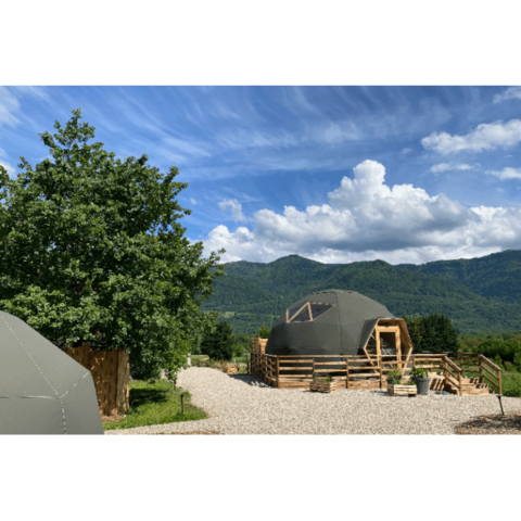 Comfort dome with spa and sauna