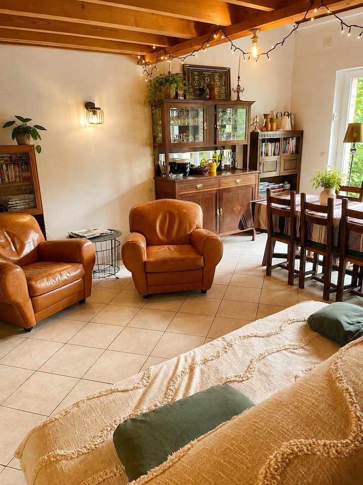 Maison Climatisée Accès Rivière  Et Ponton Privé - Fresnay-sur-Sarthe