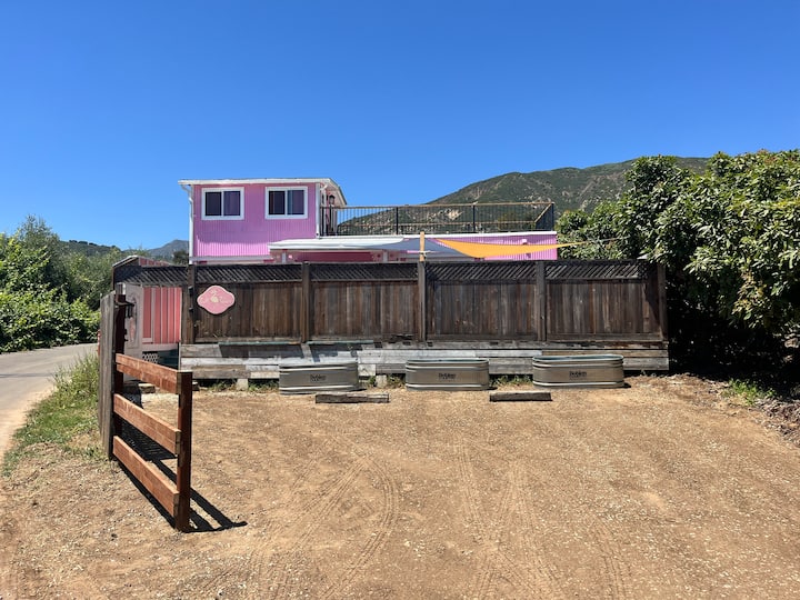 Pink Palace Farmhouse w/ Hot Tub & Fire Pit - Houses for Rent in