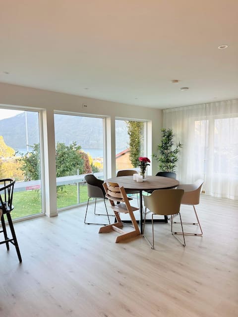 Popular Airbnb listing: Spacious family house with large patio in Valldal in Fjord