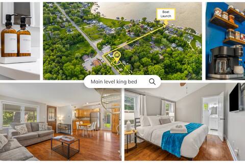 Main level king suite | Walk to Dining | Cozy Home