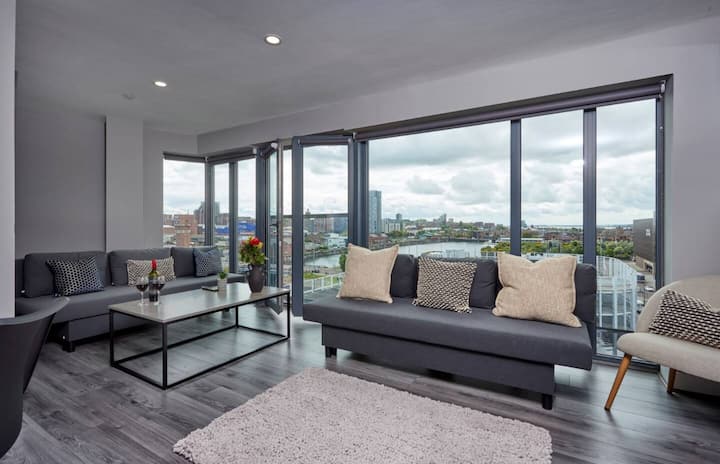 Largemodern Flat Nearby Beatles & Culture Sleep 8 - Birkenhead