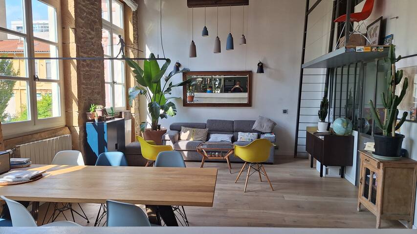 Lyon : typical loft flat 10 guests max gallery image 5