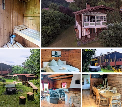 Holiday Home • Sauna • Whirlpool • Cinema • Nature