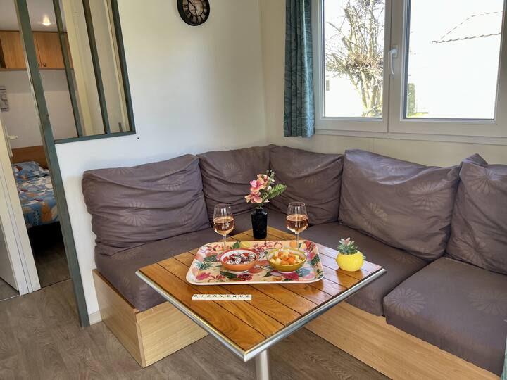 Bungalow 5 Camping Lac Ardres - Pêche Gratuite - Ardres