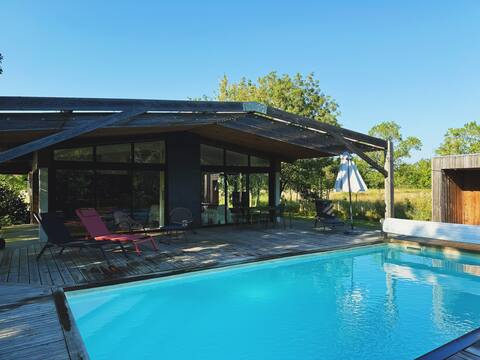 Architect's house with swimming pool