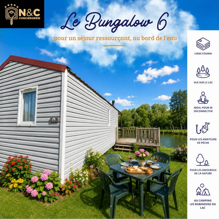 Bungalow 6 Au Bord Du Lac D'ardres -Pêche Gratuite - Ardres