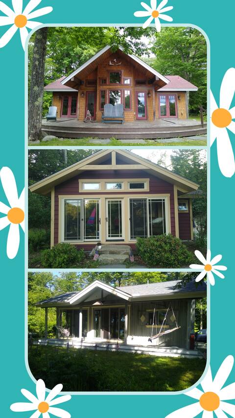 3 Cabins & Sauna on Lake Monomonac