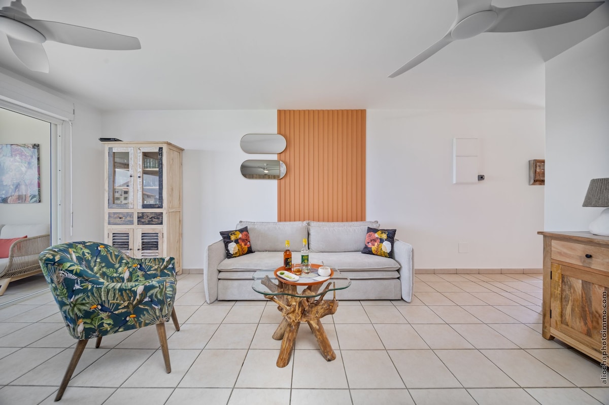 Vue Mer, Le Strelitzia – T3 le Marin, WiFi, Clim – photo 2