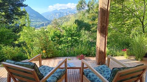 Mountain view with terrace