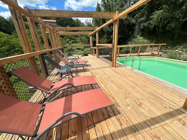 Vacances Au Calme Pour Groupes & Familles, Piscine - Parc national des Cévennes