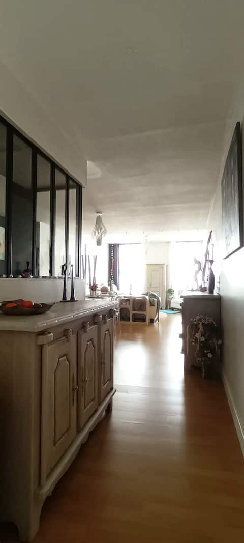 104 m2 apartment in the center.