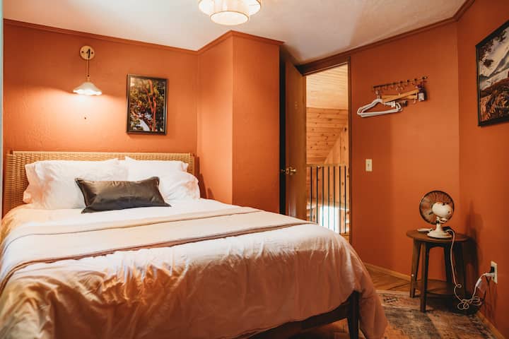 Every bedroom has wall hooks for hanging clothes or other personal items.