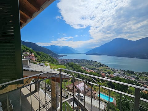 Panoramic Lake Como View, Terraces, Garden+Parking
