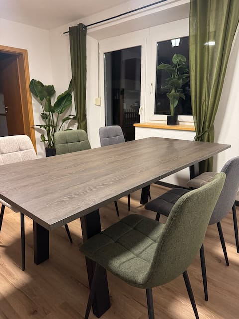 Modern large apartment with garden