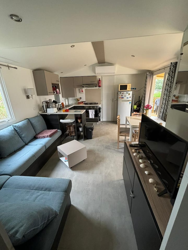 Mobilhome 3chambres 2sdb Valras Clim +Box Internet - Portiragnes