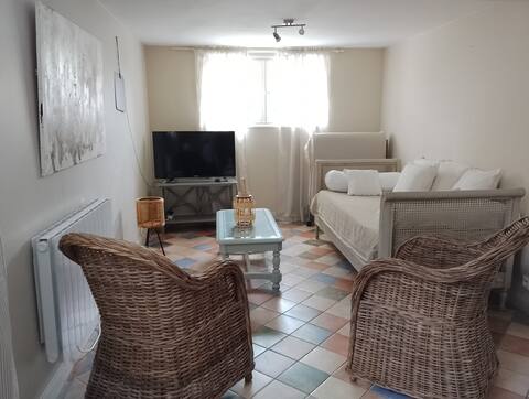 Annonce Airbnb populaire: charming garden level à Bidart