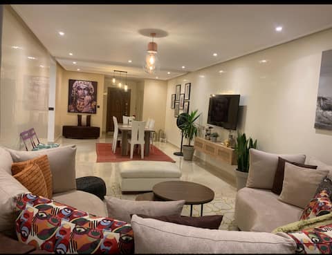 Successful Airbnb property: Beautiful renovated apartment Cozy Marina beach view in Tangier