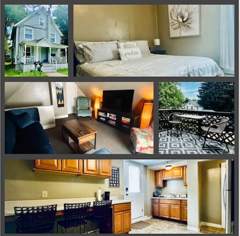 Comfy private 2-bedroom walkable to SUNY Cortland