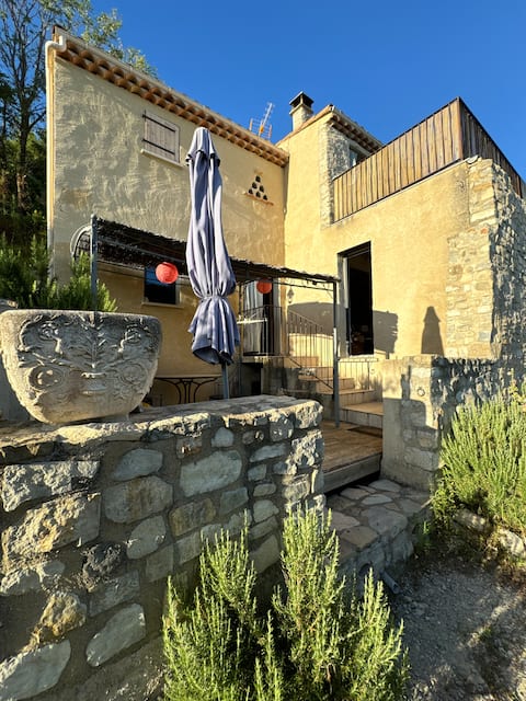 House with panoramic view roof terrace