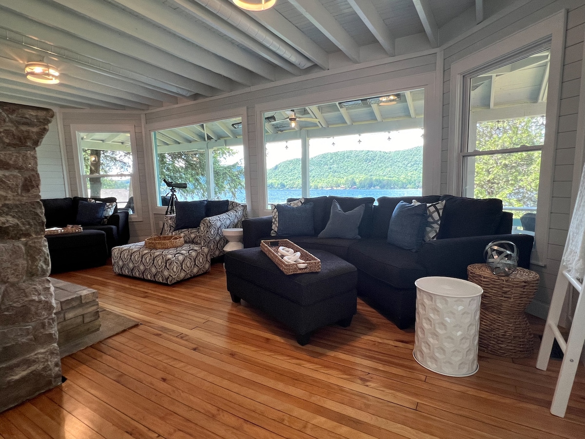 Top performing Airbnb: Waterfront Lakehouse on 4th Lake w/ Dock Access in Eagle Bay