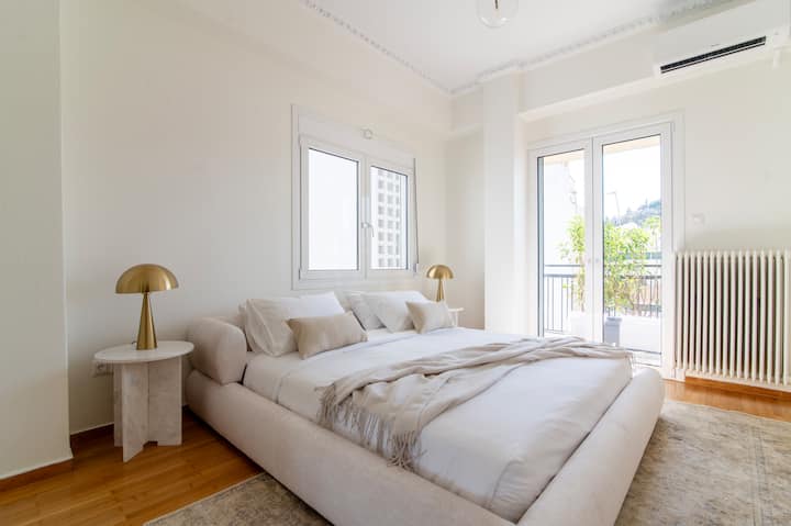 Soft light, warm tones, and crisp linens create the perfect place to unwind.