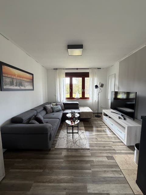 Popular Airbnb listing: Vacation rental Plaue time out with private beach/boat mooring. in Mecklenburgische Seenplatte