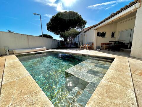 Private room, terrace, pool