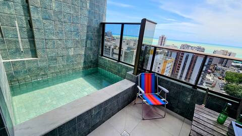Garden Cover with Private Pool and Sea View