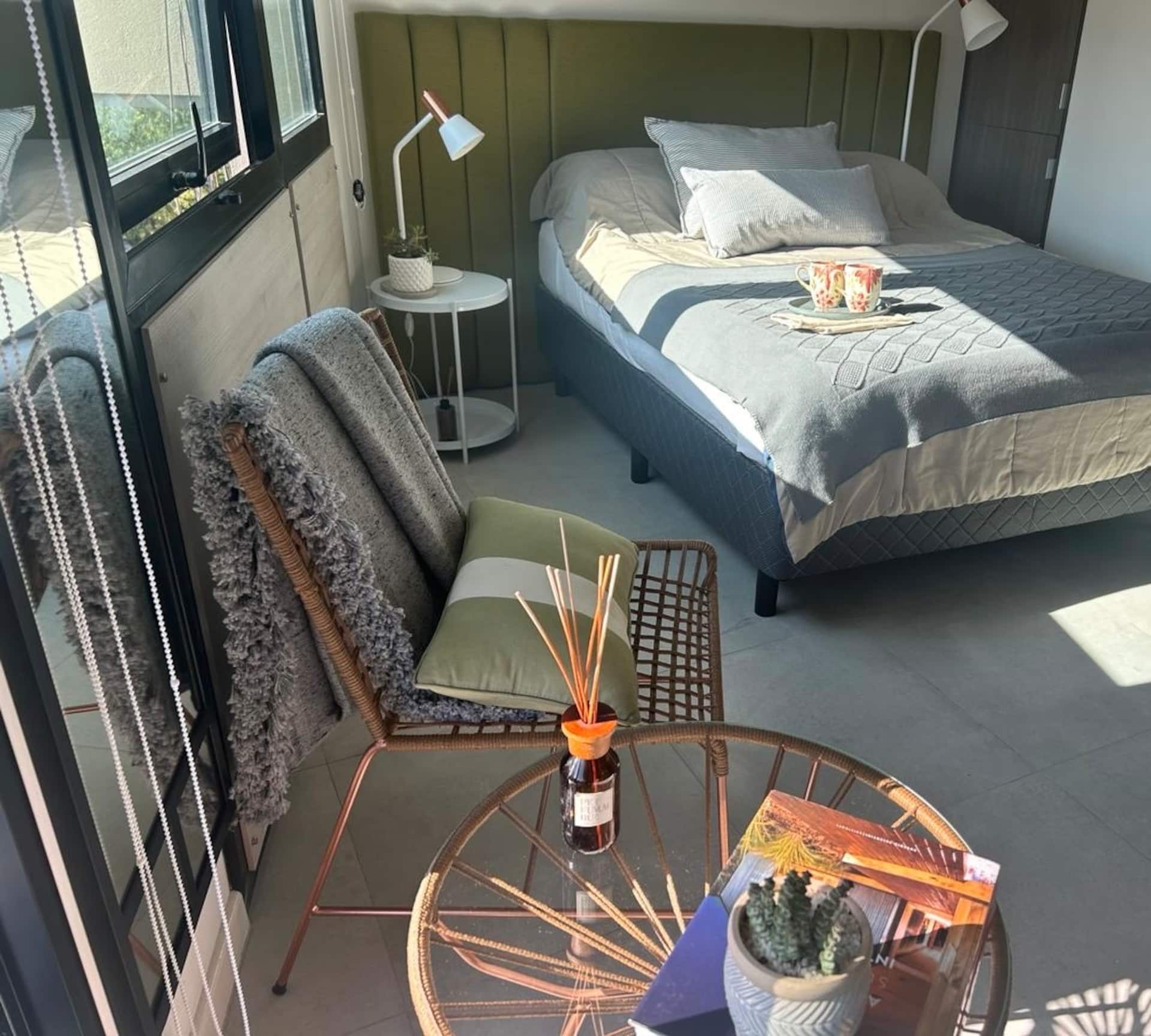 Studio apartment with solarium in Constitución