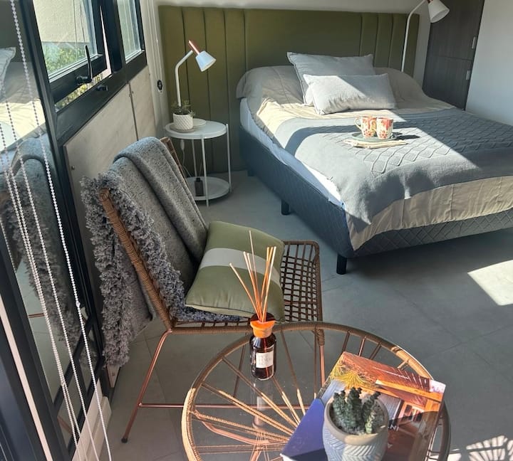 Studio apartment with solarium in Constitución