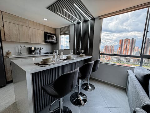 Luxurious apt sabaneta / 3br / view / parque saban