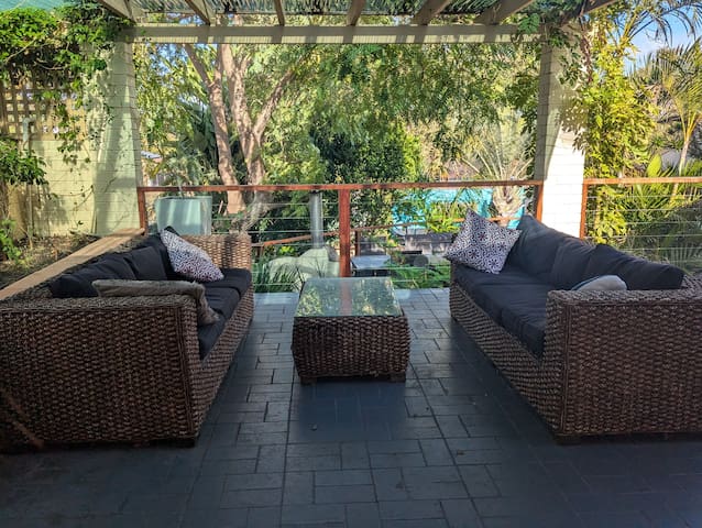 Green oasis for family stay