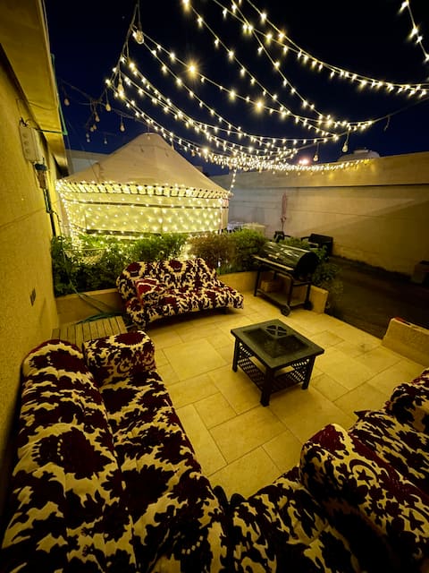 Pool view bed room chalet