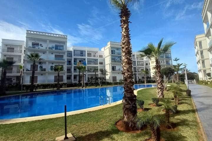 Vue Piscine + Plage à 5 Min Appt Tout Confort - Bouznika